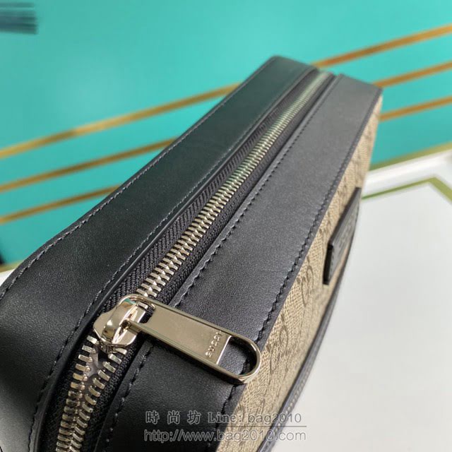 Gucci古馳包包 G家新款男包 473878 古奇啡色男士單肩斜挎包 gdj1470